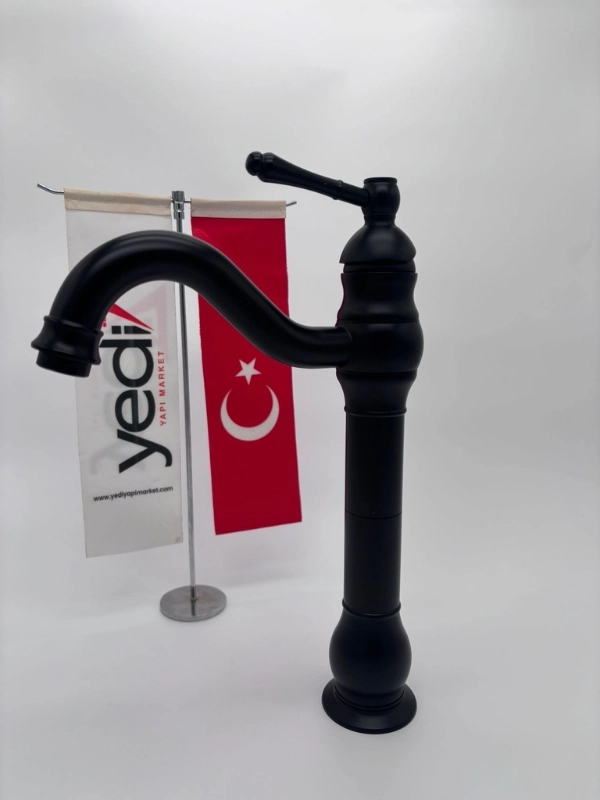 Yedi Yapı Market Çanak Lavabo Bataryası Siyah