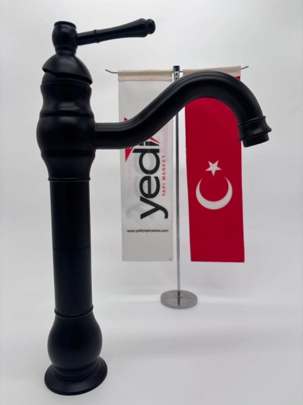 Yedi Yapı Market Çanak Lavabo Bataryası Siyah