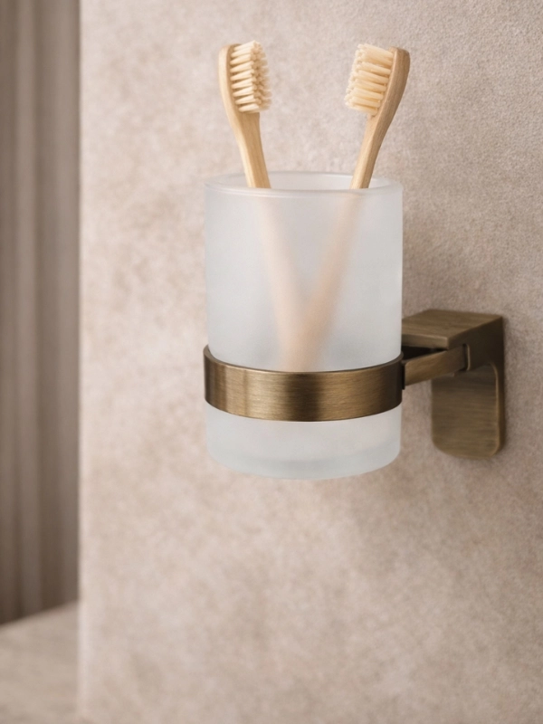Banyo Aksesuarı Antik Diş Fırçalık 304 Paslanmaz Çelik