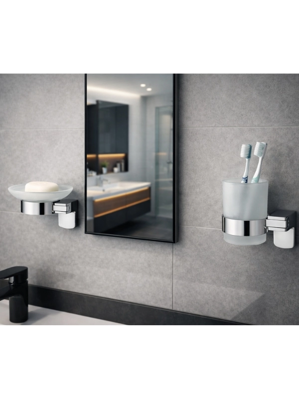 Banyo Aksesuarları Diş Fırçalık ve Sabunluk 304 Paslanmaz Çelik