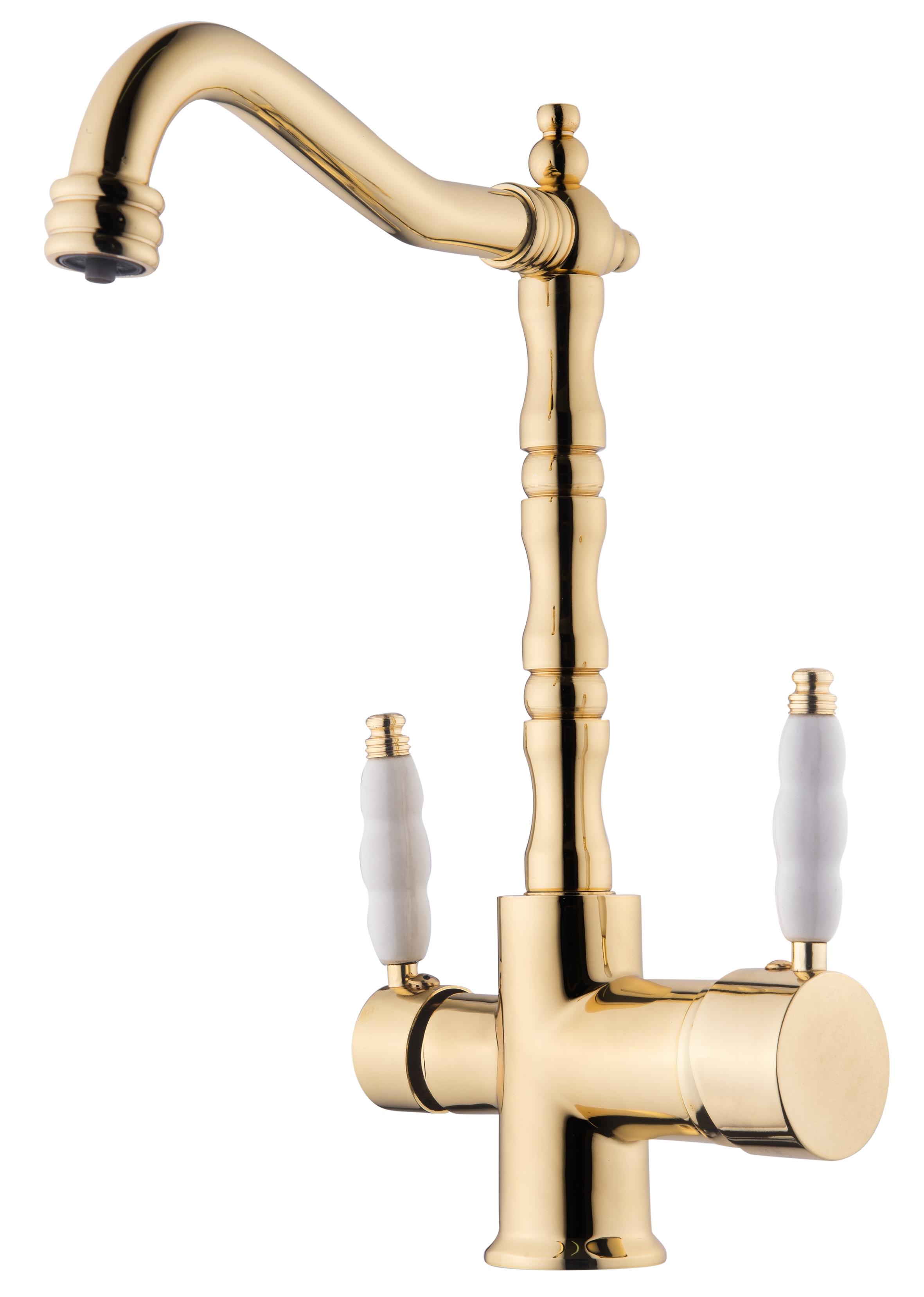 Rustik Arıtmalı Mutfak Evye Bataryası Gold 