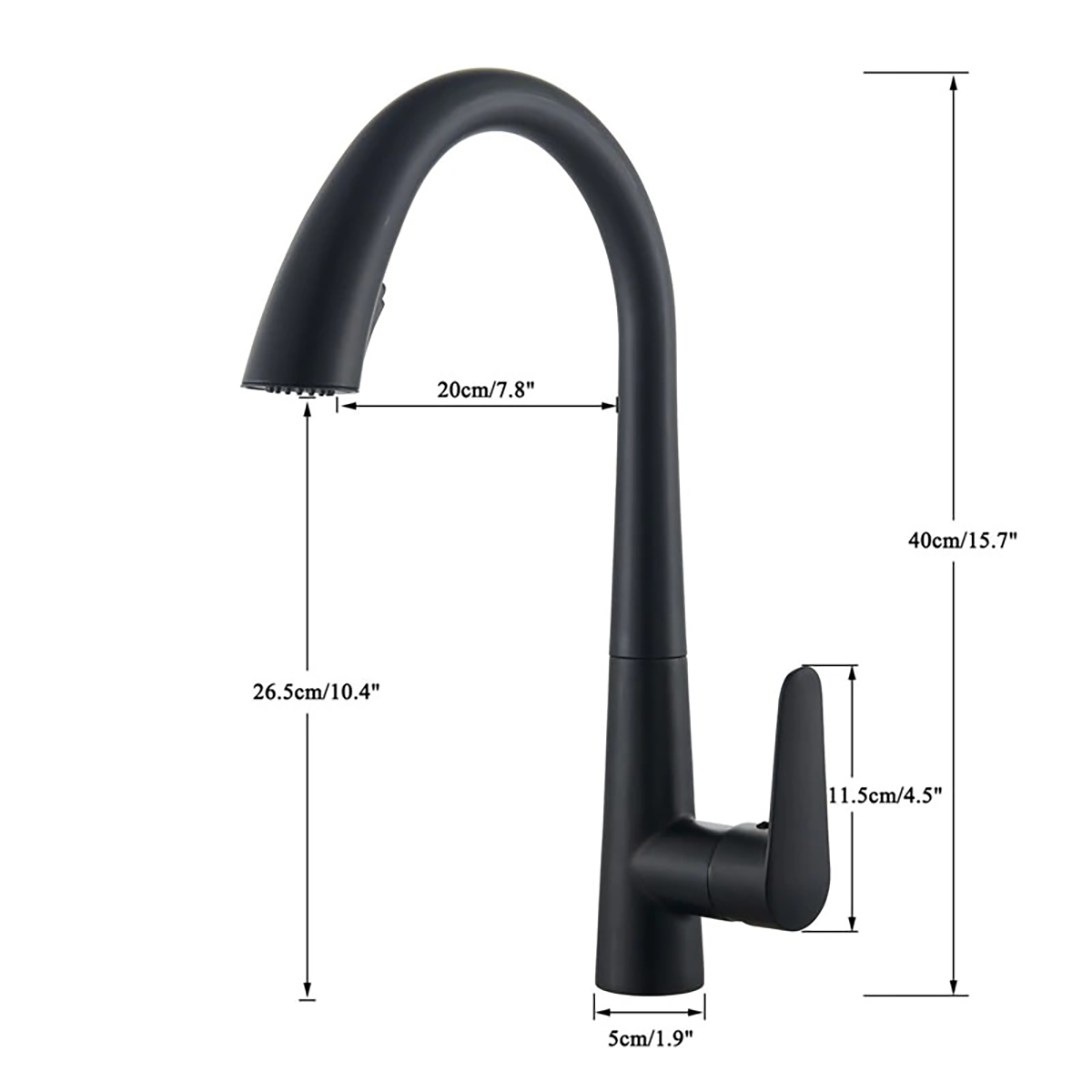 Gizli Spiralli Mutfak  Evye Bataryası Siyah