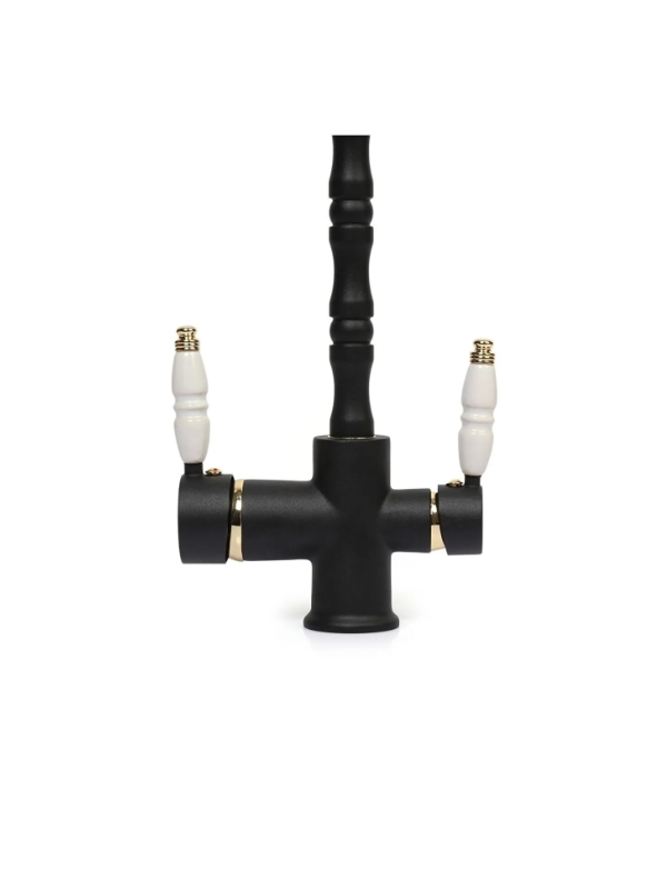 Rustik Arıtmalı Mutfak Evye Bataryası Siyah Gold