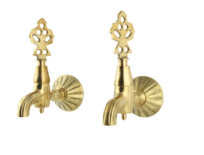 Hamam Taslı Ikili Osmanlı Musluğu Sarı 1/2