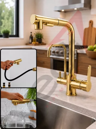 Arıtmalı spiralli mutfak bataryası