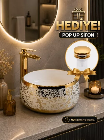 Tezgah Üstü Seramik Çanak Lavabo