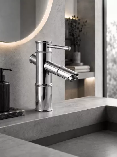 Bambu Tasarım  Lavabo Bataryası Banyo Bataryası