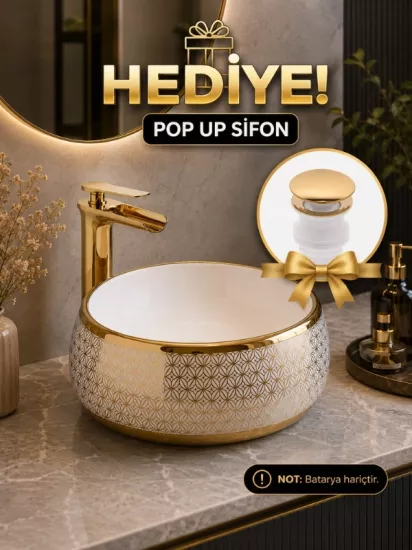 Tezgah Üstü Seramik Çanak Lavabo
