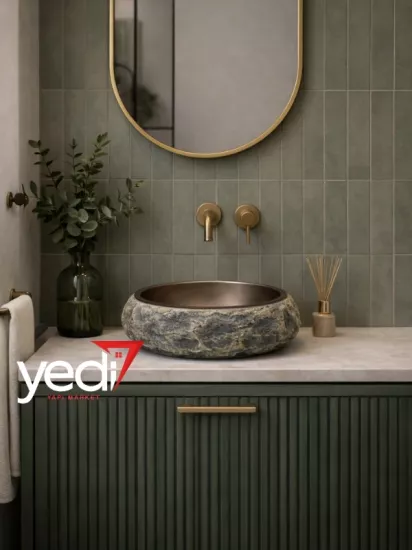 Tezgah Üstü Seramik Çanak Lavabo Banyo Lavabosu