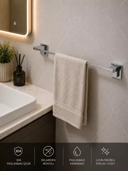 304 Paslanmaz Çelik Banyo Aksesuar Seti