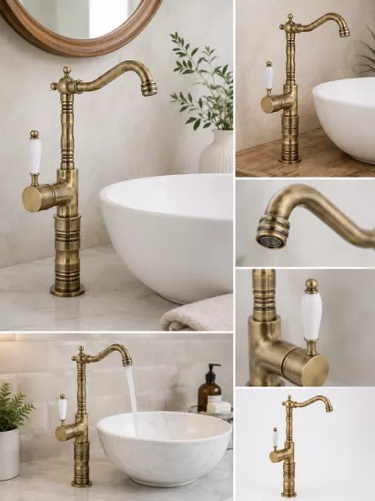 Rustik Çanak Lavabo Bataryası