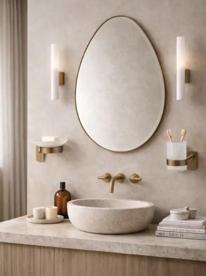 304 Paslanmaz Çelik Banyo Aksesuar Seti