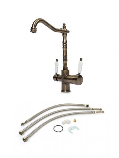 Rustik Arıtmalı Mutfak Bataryası Antik