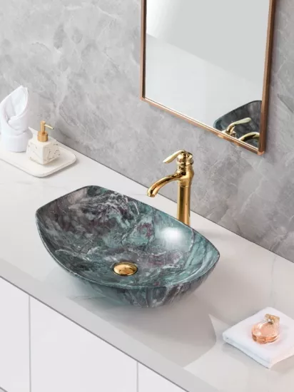 Tezgah Üstü Seramik Çanak Lavabo Banyo Lavabosu