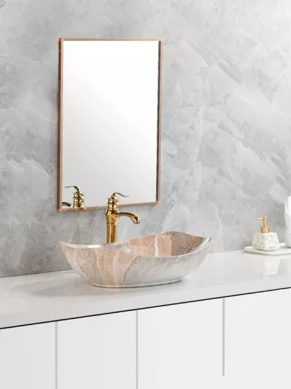 Tezgah Üstü Seramik Çanak Lavabo Banyo Lavabosu