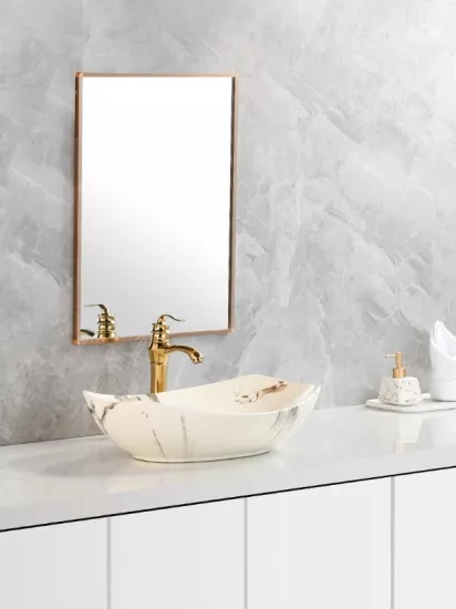 Tezgah Üstü Seramik Çanak Lavabo Banyo Lavabosu