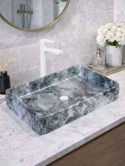 Tezgah Üstü Seramik Çanak Lavabo Banyo Lavabosu