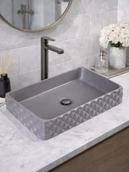 Tezgah Üstü Seramik Çanak Lavabo Banyo Lavabosu