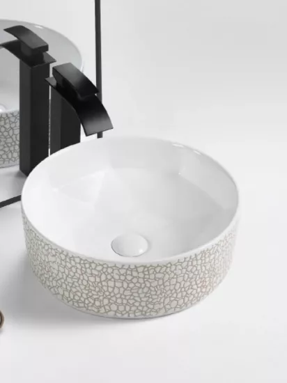 Tezgah Üstü Seramik Çanak Lavabo Banyo Lavabosu