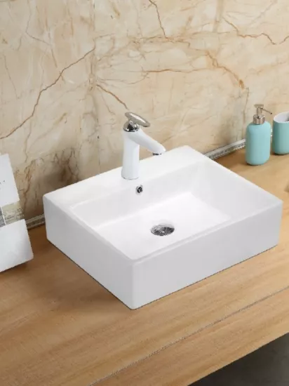 Tezgah Üstü Seramik Çanak Lavabo Banyo Lavabosu