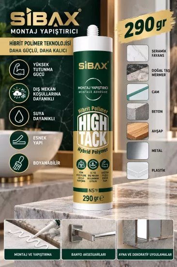 Sibax Montaj Yapıştırıcısı Hibrit Polimer