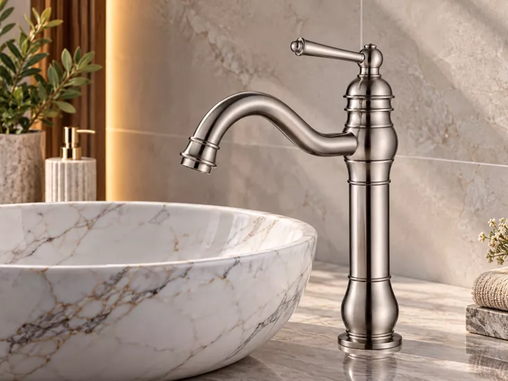 Retro Çanak Lavabo Bataryası İnox