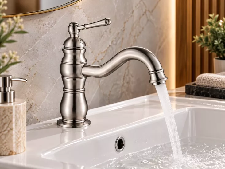 Retro Lavabo Bataryası İnox