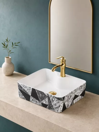 Çanak Lavabo 48x38 cm | Batarya Delikli