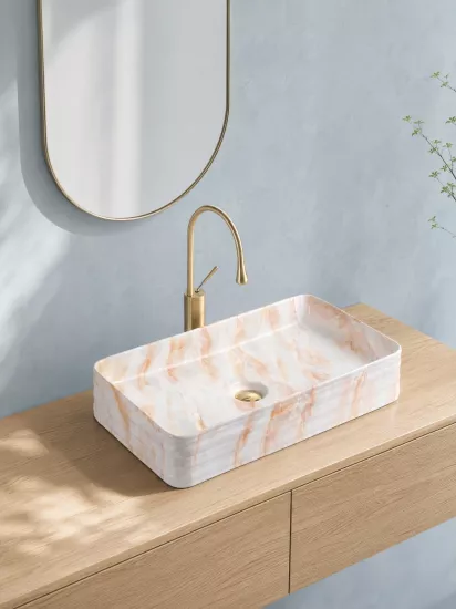 Çanak Lavabo 76x48 cm | Tezgah Üstü Seramik