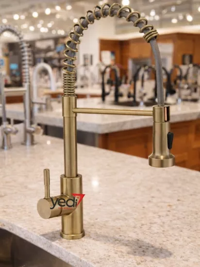 Endüstriyel Tip Ara Musluklu Mutfak Bataryası 