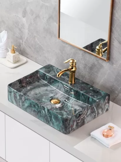 Tezgah Üstü Seramik Çanak Lavabo Banyo Lavabosu