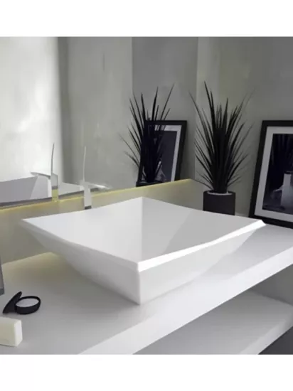 Tezgah Üstü Seramik Çanak Lavabo Banyo Lavabosu