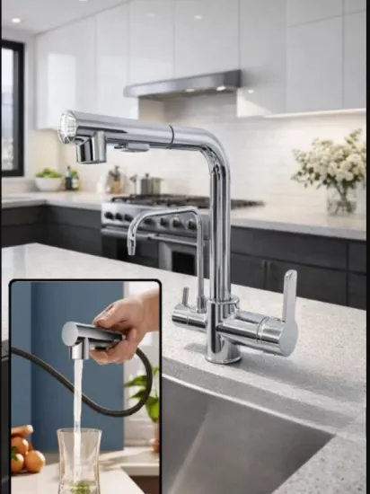 Arıtmalı spiralli mutfak bataryası