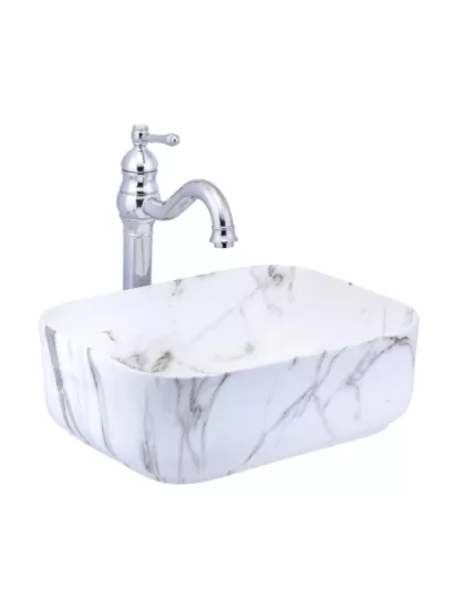 Tezgah Üstü Seramik Çanak Lavabo Banyo Lavabosu