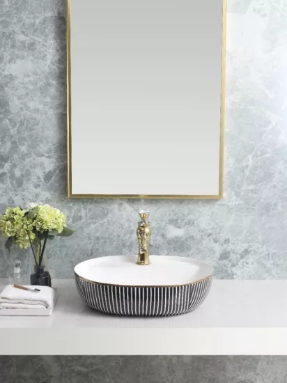 Tezgah Üstü Seramik Çanak Lavabo Banyo Lavabosu