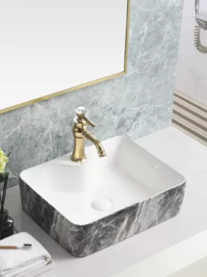 Tezgah Üstü Seramik Çanak Lavabo Banyo Lavabosu