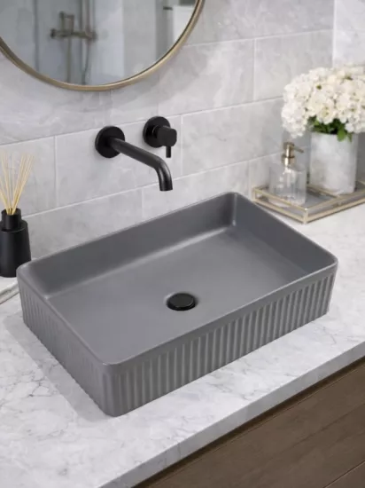 Tezgah Üstü Seramik Çanak Lavabo Banyo Lavabosu