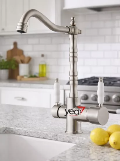 Rustik Arıtmalı Mutfak Bataryası İnox