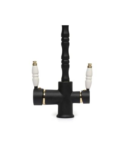 Rustik Arıtmalı Mutfak Bataryası Siyah