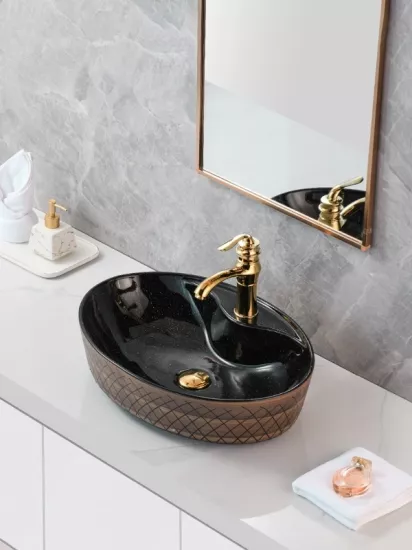 Tezgah Üstü Seramik Çanak Lavabo Banyo Lavabosu