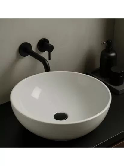 Tezgah Üstü Seramik Çanak Lavabo Banyo Lavabosu