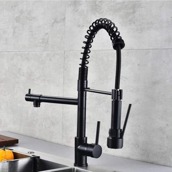 Endüstriyel Tip Ara Musluklu Mutfak Bataryası 