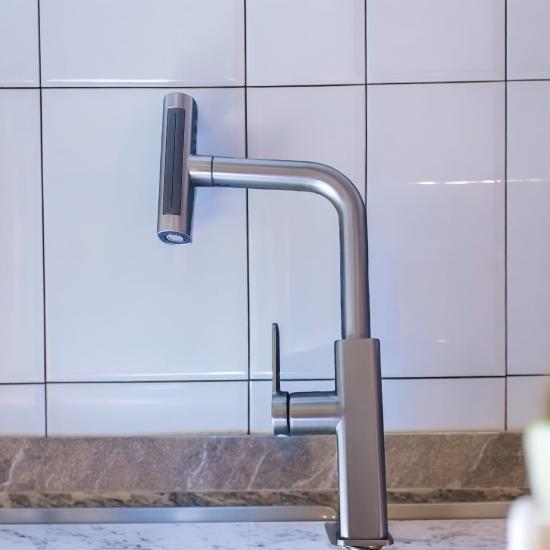 Spiralli Antrasit Mutfak Evye Bataryası