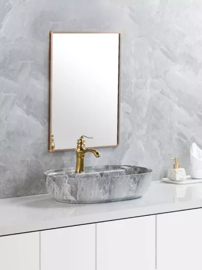 Tezgah Üstü Seramik Çanak Lavabo Banyo Lavabosu