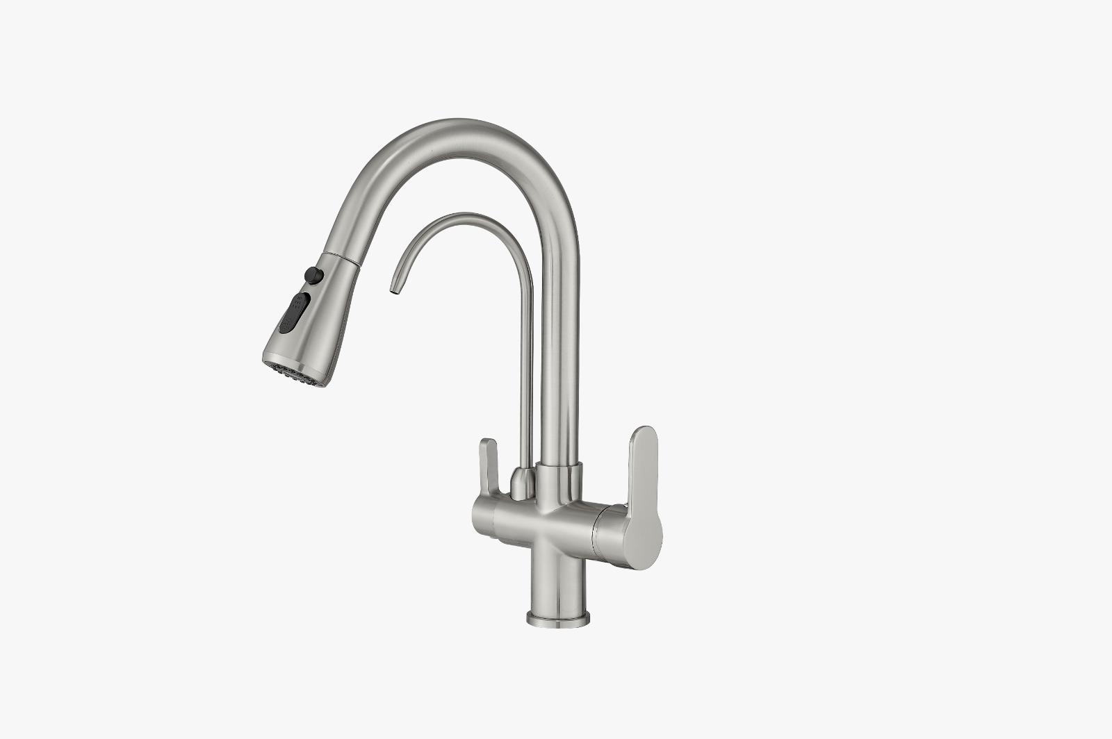 Spiralli Arıtmalı Mutfak Bataryası İnox Saten